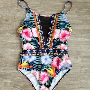 Tropical One Piece Swimsuit